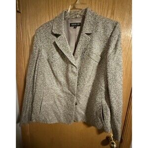 Jones New York Signature Tweed blazer jacket Business Office Professional Woman